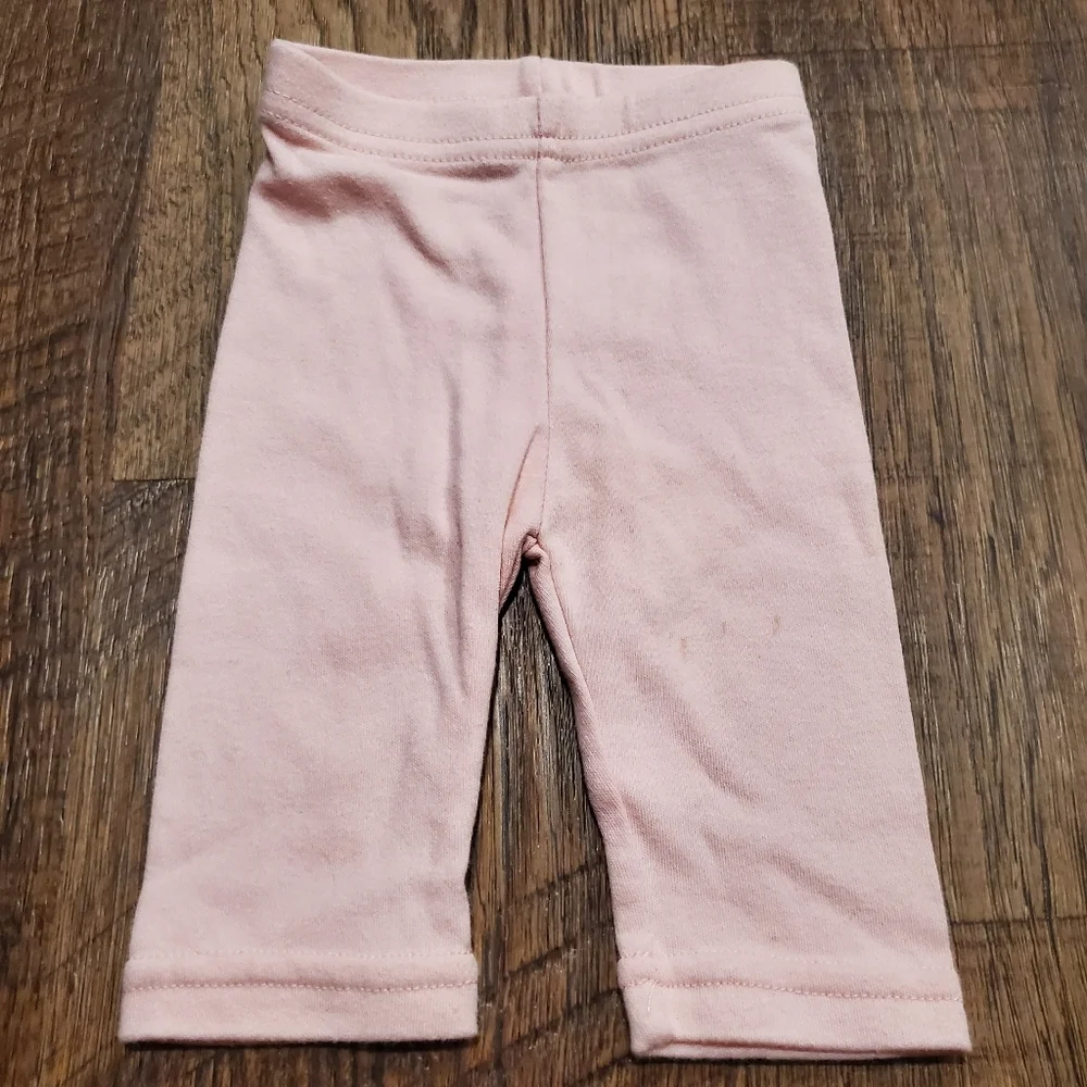 Rene Rofe Baby Swiggles Girl Red Hearts Ladybug Bodysuit Pastel Pink Leggings 3M